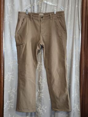 Weatherproof Mens Insulated Brown Cargo Work Pants Size 36x32